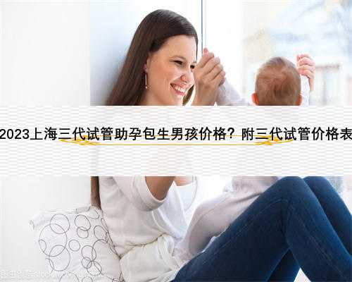 2023上海三代试管助孕包生男孩价格？附三代试管价格表